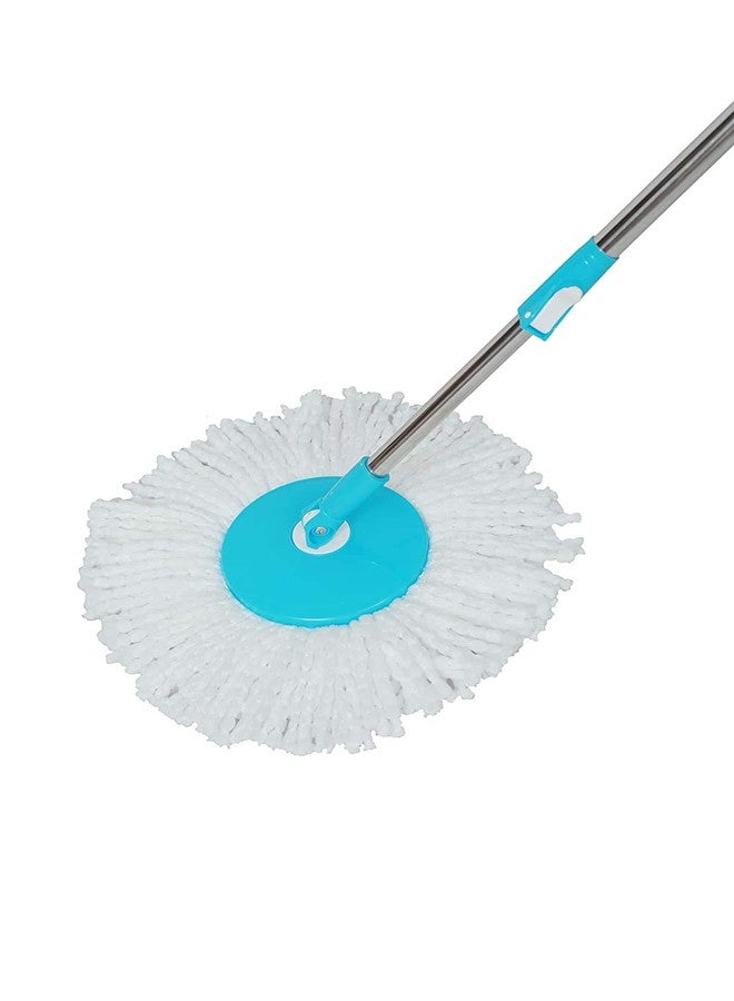 DS Enterprise Mop Floor Cleaner with Spin Bucket Mop Set Offer for Best 360 Degree Easy Magic Cleaning and 2 Microfiber Refills (Plastic Spin) - Image 2